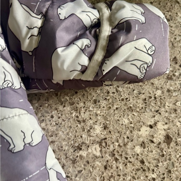 Wippette Kids Polar Bear Fleece Lined Microfiber Winter Puffer Snowsuit 3-6MONTH - Picture 4 of 9